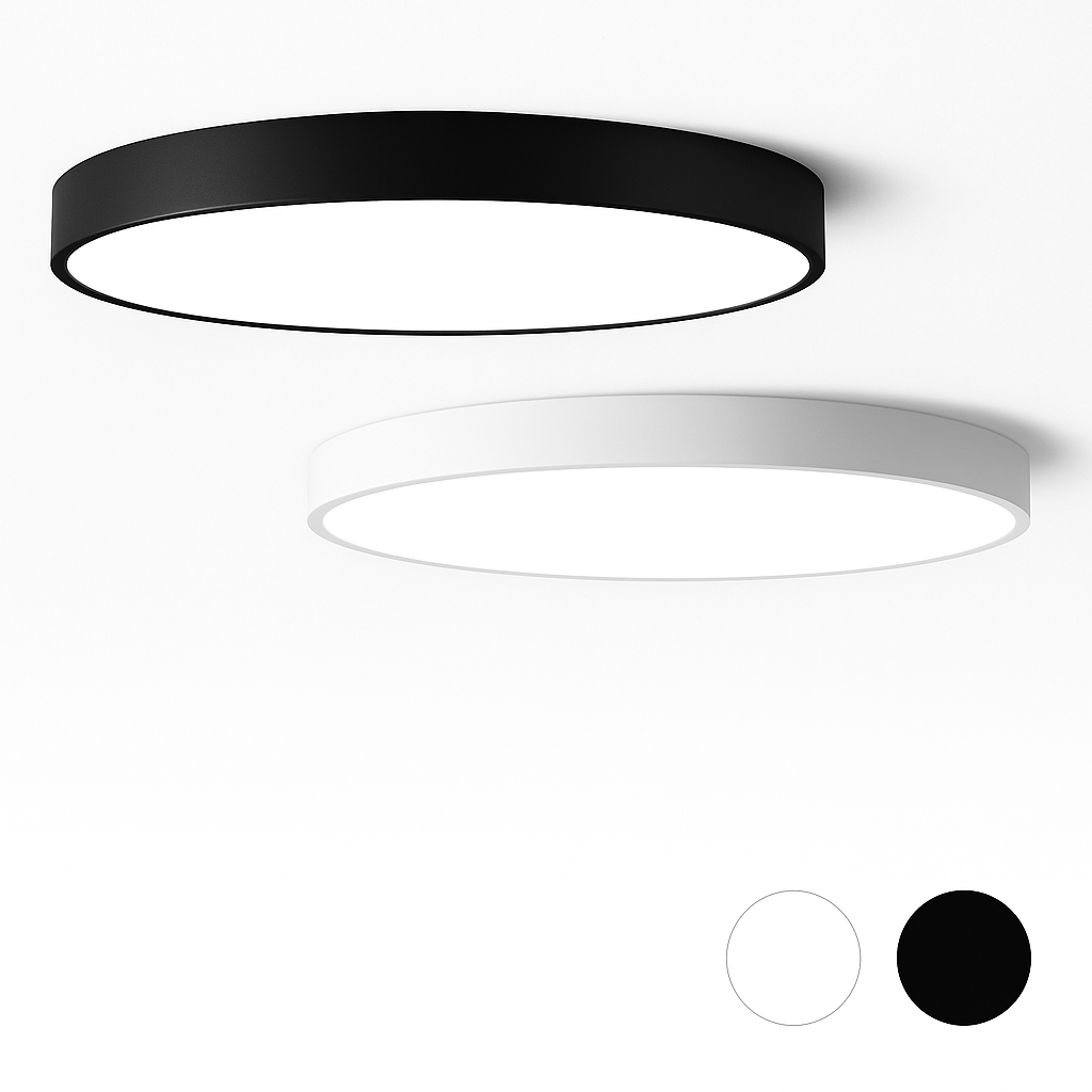 Ceiling Light Iron 9.1 in Dimmable LED Frosted Glass Bedroom Kitchen Dining Room Modern Lighting Fixture | Thomler