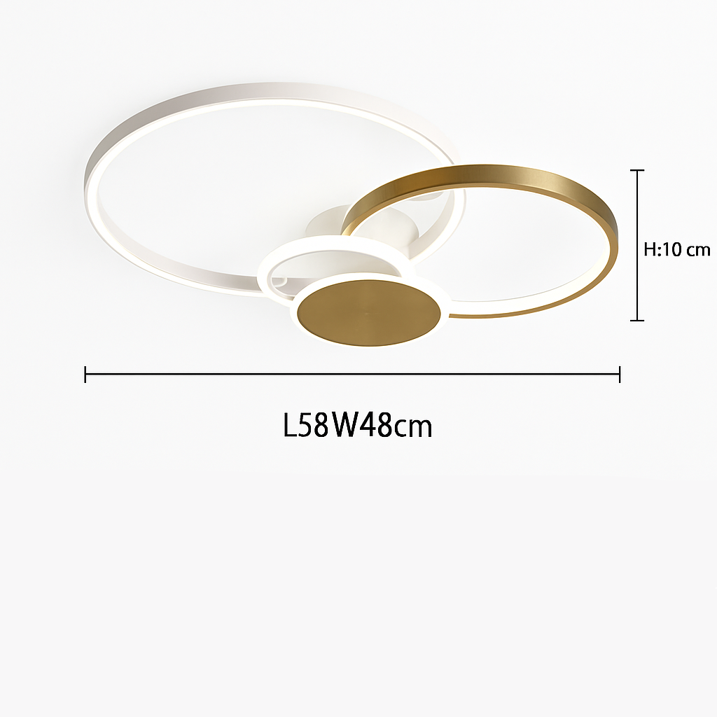 Dimmable LED Flush Mount Ceiling Light with Remote Control - Ultra-Slim Aluminum Design for Bedroom, Living Room & Kitchen | Thomler