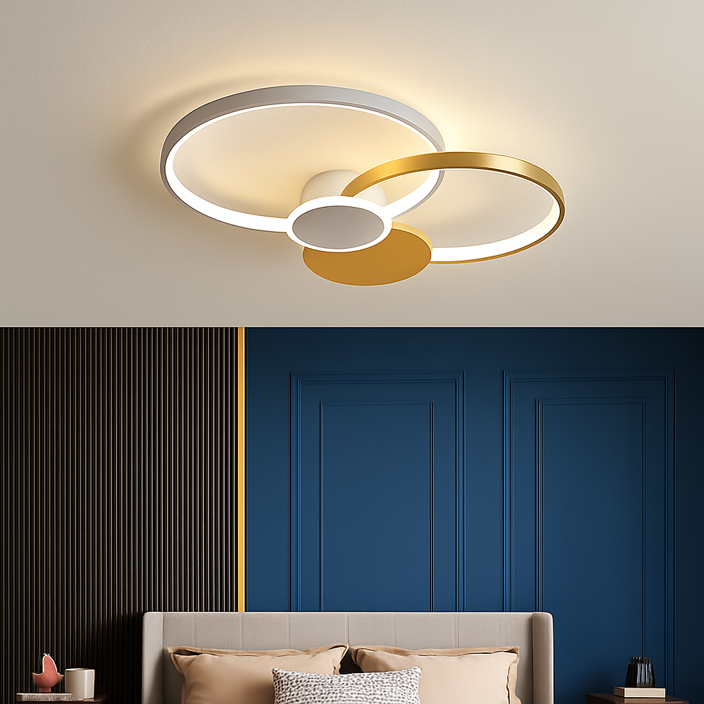 Dimmable LED Flush Mount Ceiling Light with Remote Control - Ultra-Slim Aluminum Design for Bedroom, Living Room & Kitchen | Thomler
