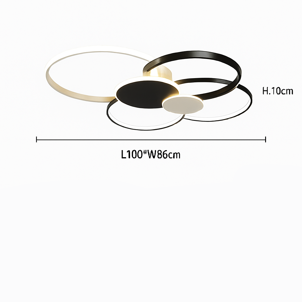 Dimmable LED Flush Mount Ceiling Light with Remote Control - Ultra-Slim Aluminum Design for Bedroom, Living Room & Kitchen | Thomler
