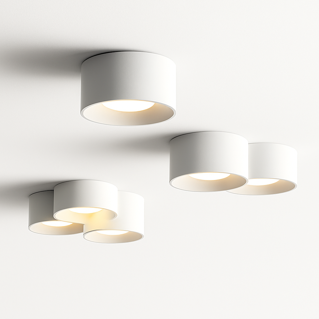 Cylinder Downlight Spotlight LED Surface Mount Ceiling Fixture for Kitchen, Hallway, Bedroom, Modern Minimalist Indoor Accent Lighting | Thomler
