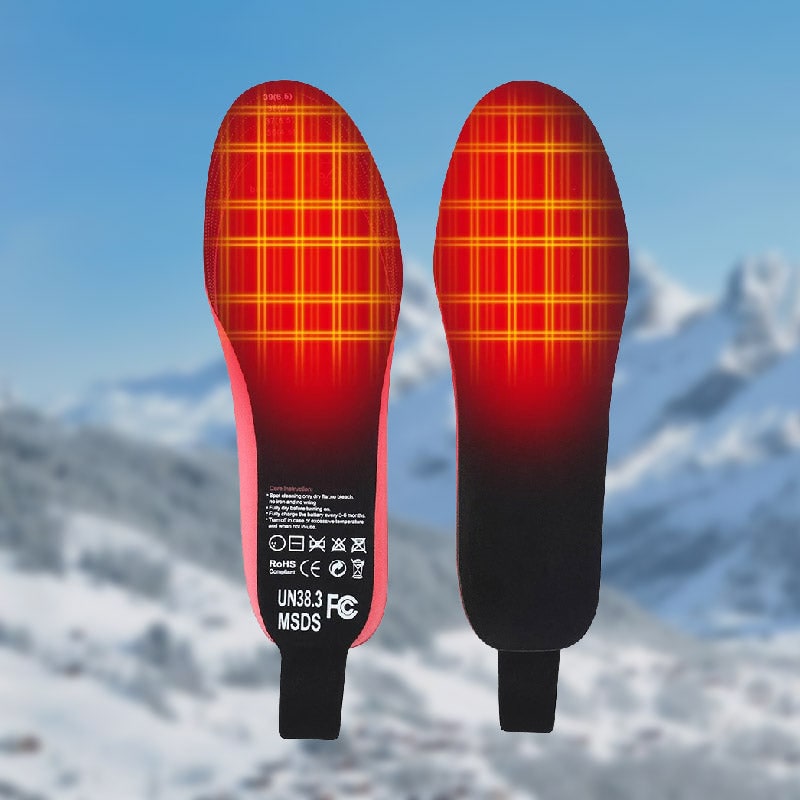Rechargeable Arch-Support Heated Insoles with Remote Control for Plantar Fasciitis Relief | Thomler