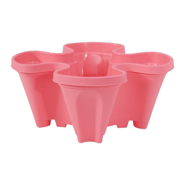Vertical Stacking Planter Pots Tower for Herbs Strawberries Flowers Self-Watering Space-Saving Garden Container for Balcony Patio Indoor | Thomler