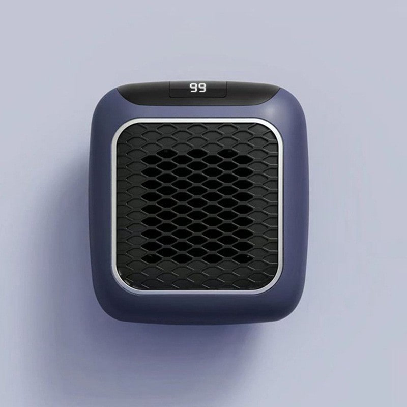 Portable Wall Outlet Space Heater with Digital Thermostat & 3 Fan Speeds – 800W PTC Ceramic Heating for Bedroom Office Bathroom – Quiet | Thomler