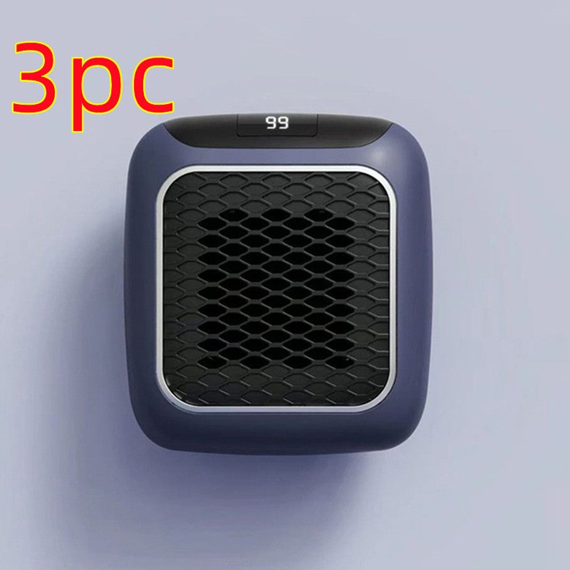 Portable Wall Outlet Space Heater with Digital Thermostat & 3 Fan Speeds – 800W PTC Ceramic Heating for Bedroom Office Bathroom – Quiet | Thomler