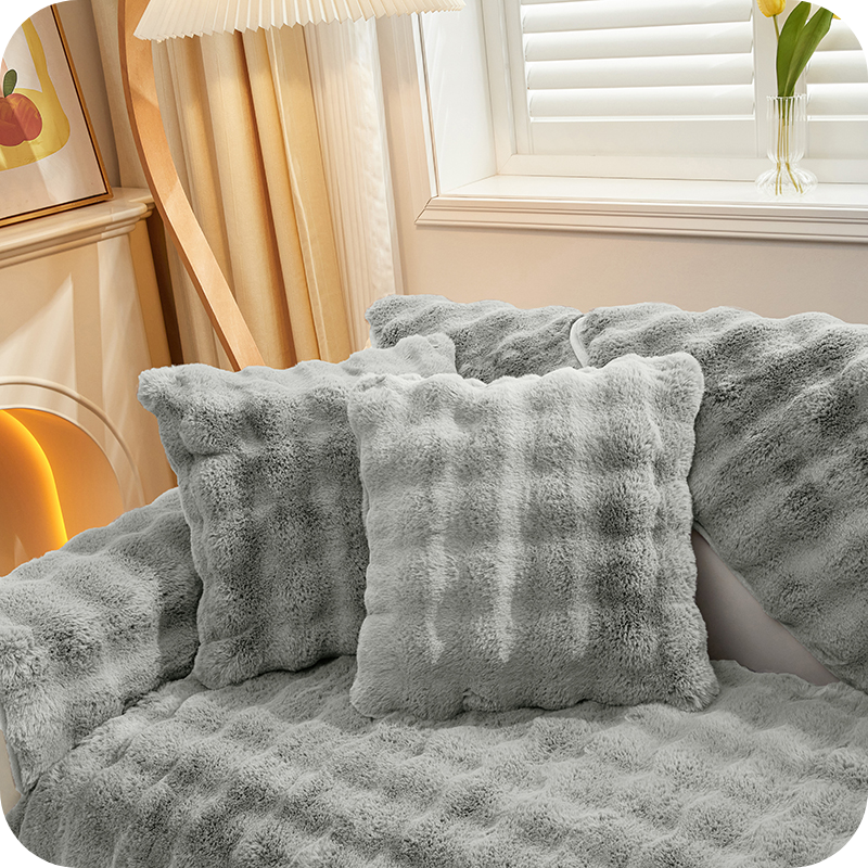 Soft Plush Furniture Throws for Sofas & Chairs – Winter Couch Protectors with Non-Slip Backing | Thomler