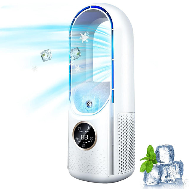 Desktop Personal Evaporative Air Cooler USB-Powered Quiet Misting Fan for Bedroom Office Desk Small Rooms | Thomler