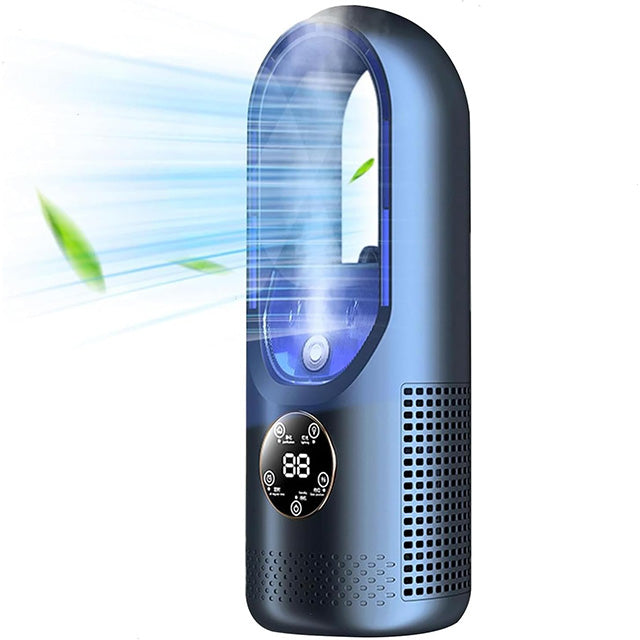Desktop Personal Evaporative Air Cooler USB-Powered Quiet Misting Fan for Bedroom Office Desk Small Rooms | Thomler