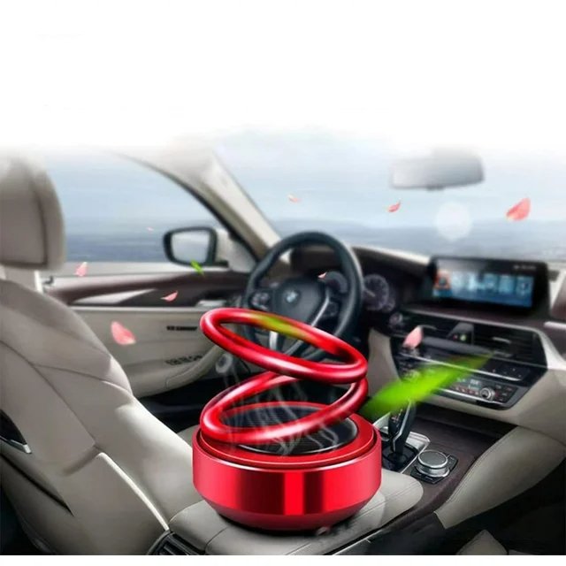 Solar-Powered Spinning Scent Diffuser for Car, Desk & Small Spaces – Cordless Aromatherapy with Rotating Motion | Thomler