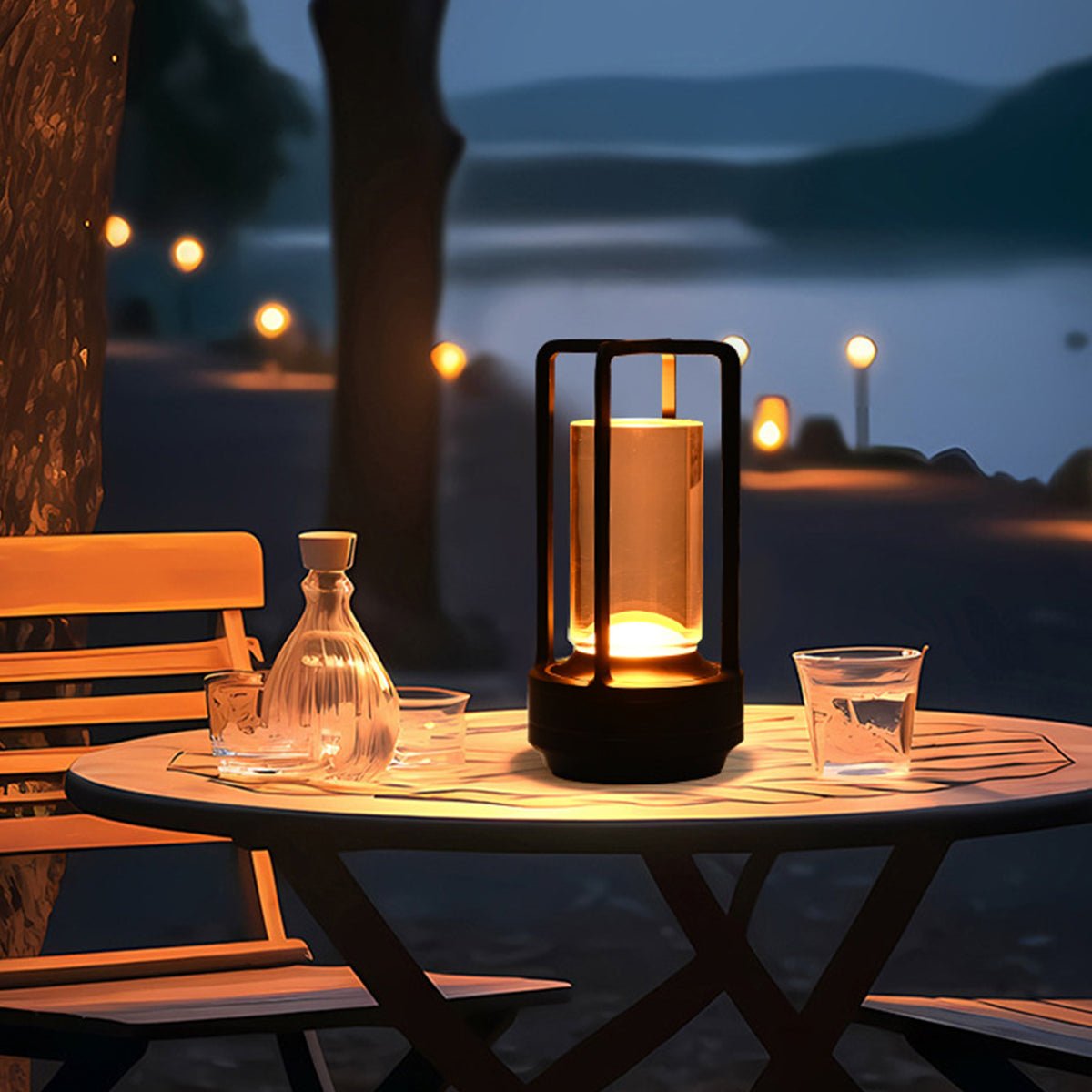 USB Rechargeable LED Accent Light with Touch Control & 3 Brightness Levels for Nightstand, Bedroom, Outdoor Camping | Thomler