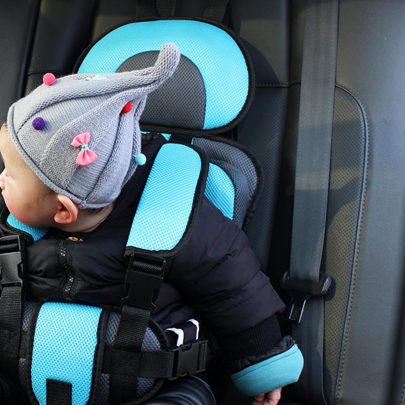 Adjustable Child Booster Seat Cushion for Toddlers & Kids – Portable Travel Safety Pad with Harness Straps for Strollers, Bikes & | Thomler