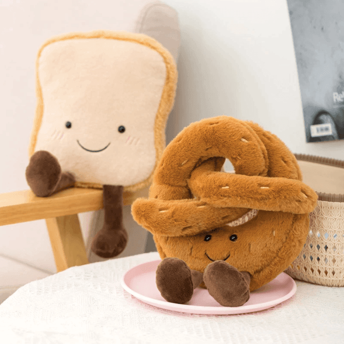 Plush Cushion Soft Textile 32.0 cm Bread Shape Nursery Sofa Decorative Cuddly Toy Pillow Gift | Thomler