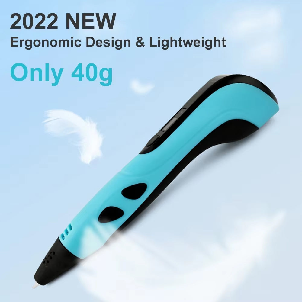 3D Drawing Pen for Kids – Three Speed Levels, Lightweight Design, LCD Monitor, Standard Filament Compatible | Thomler