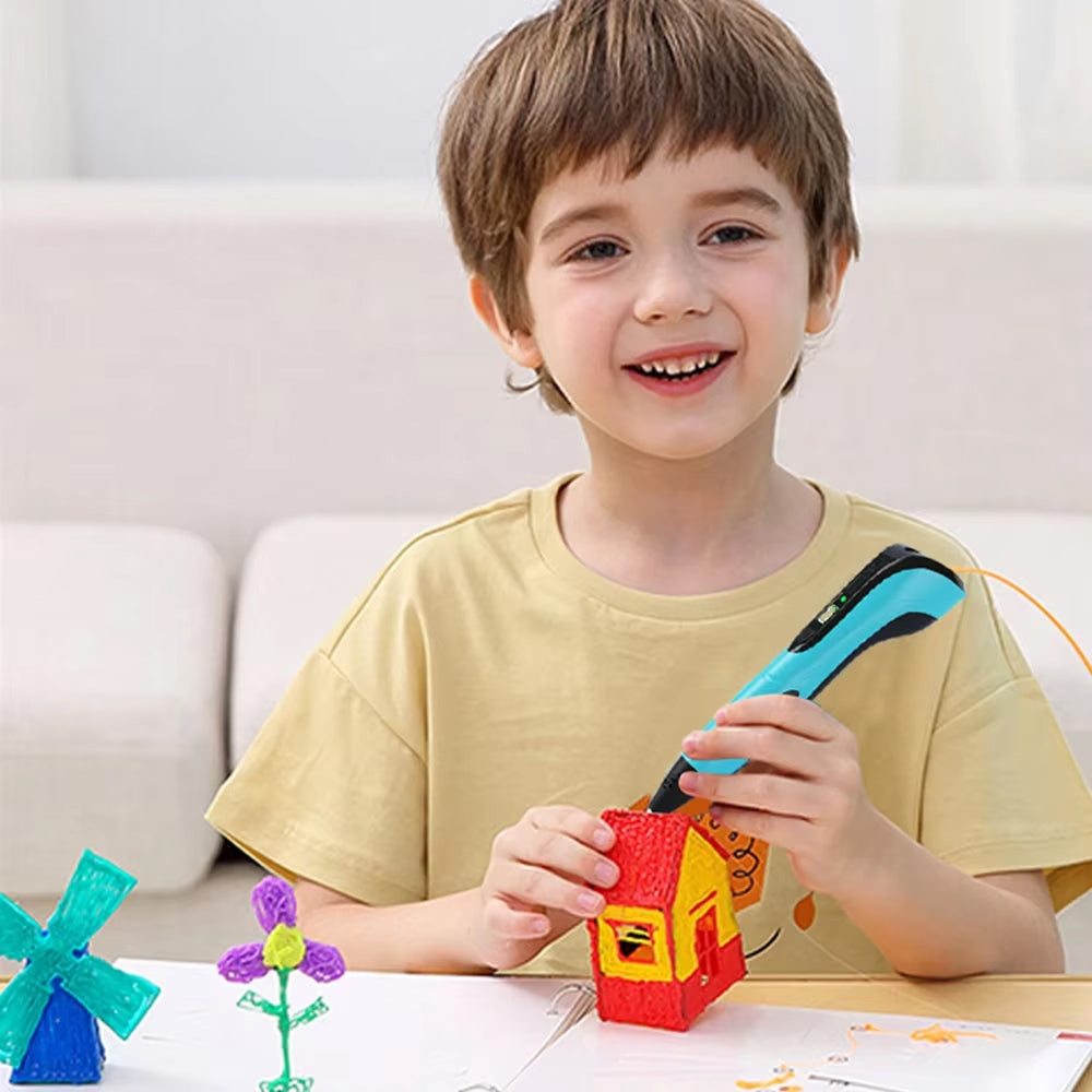 3D Drawing Pen for Kids – Three Speed Levels, Lightweight Design, LCD Monitor, Standard Filament Compatible | Thomler