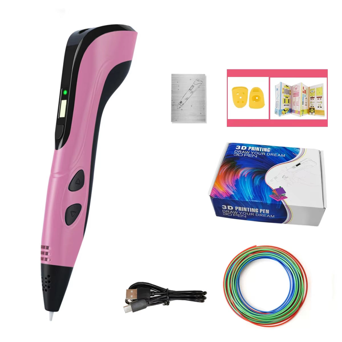 3D Drawing Pen for Kids – Three Speed Levels, Lightweight Design, LCD Monitor, Standard Filament Compatible | Thomler