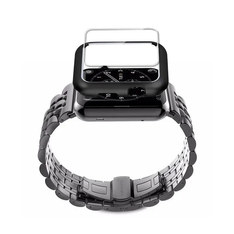 Metal Band and Protective Case Bundle for 38-44mm Apple Watch | Thomler