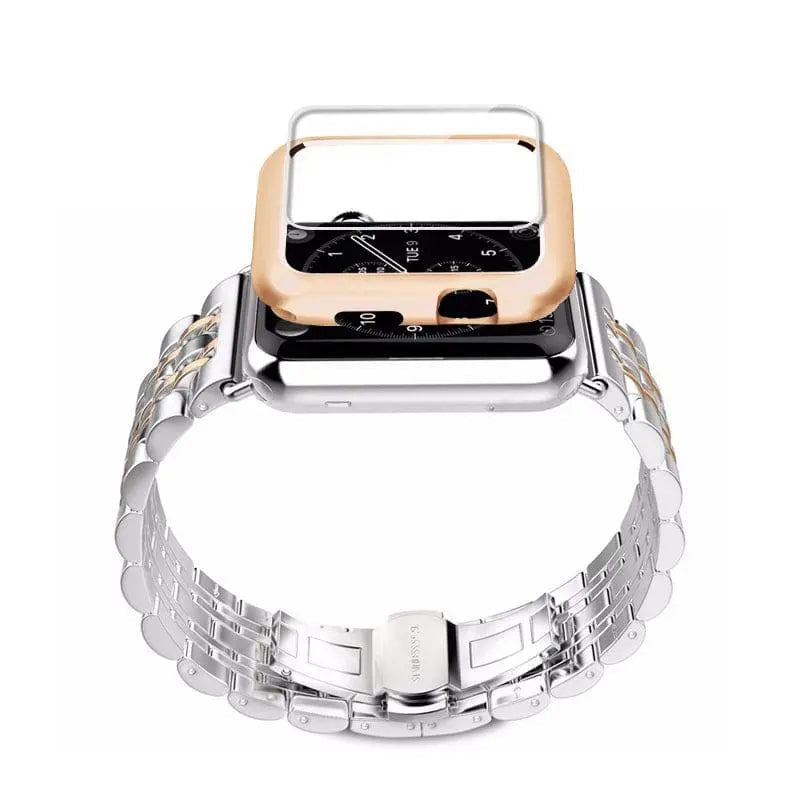 Metal Band and Protective Case Bundle for 38-44mm Apple Watch | Thomler