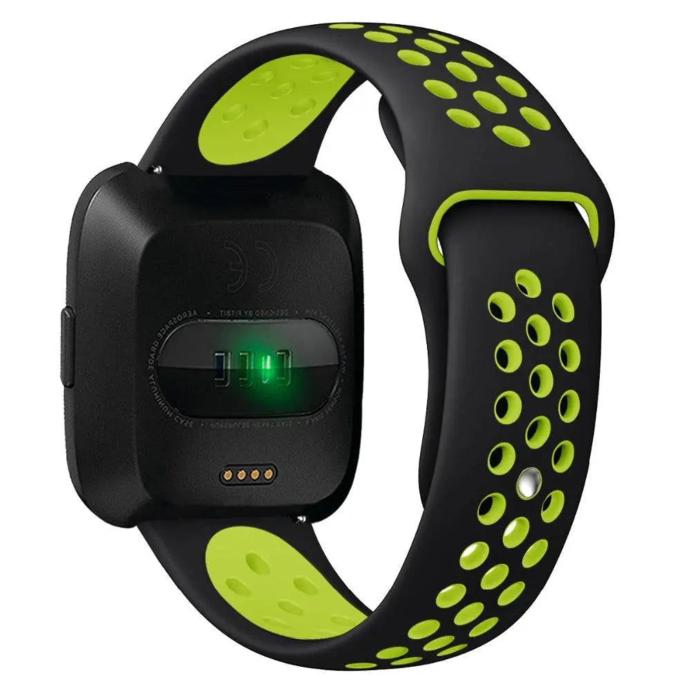 Silicone Replacement Wristband for Fitbit Versa 2 – Moisture-Resistant, Adjustable Fit Sport Strap for Everyday Workouts & Active Wear | Thomler