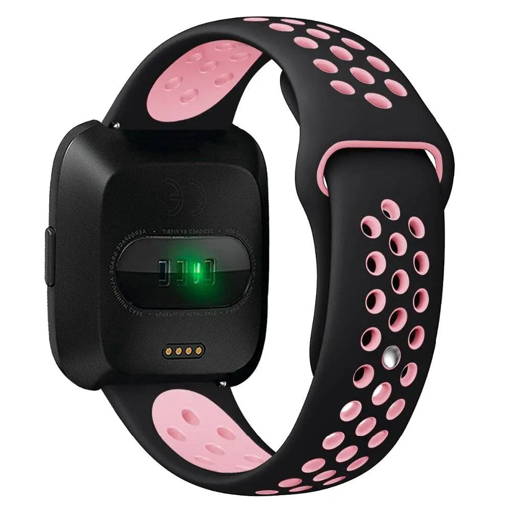 Silicone Replacement Wristband for Fitbit Versa 2 – Moisture-Resistant, Adjustable Fit Sport Strap for Everyday Workouts & Active Wear | Thomler
