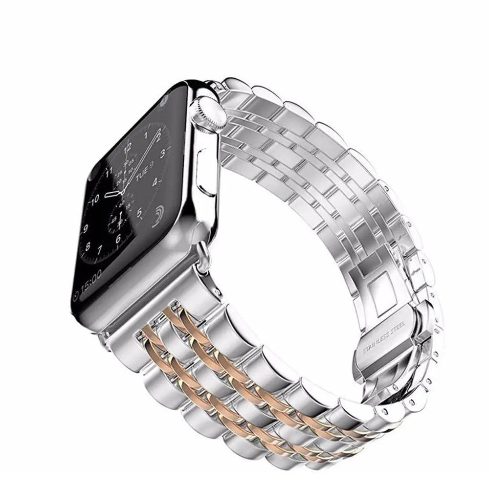 Metal Band and Protective Case Bundle for 38-44mm Apple Watch | Thomler