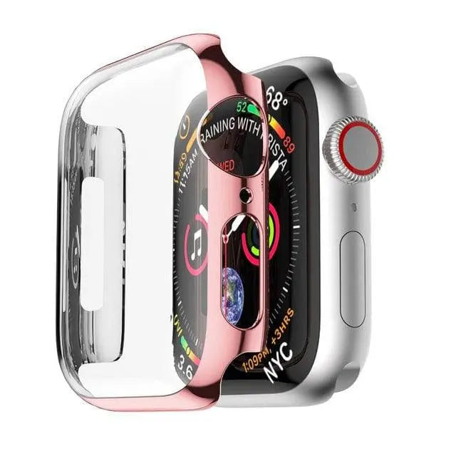 Full-Coverage Apple Watch Case + Screen Guard – Polycarbonate Shell, Tempered Glass Display Protector, Precision-Fit Series 5 40mm/44mm | Thomler