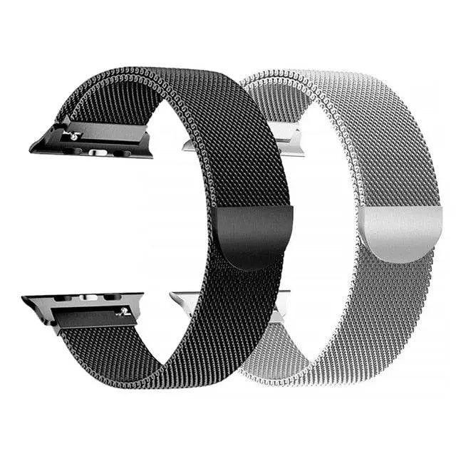 Dual Metal Watch Straps Bundle – Mesh & Link Bracelet Set for 42mm, 44mm, 46mm, 49mm Smart Watch Models | Thomler