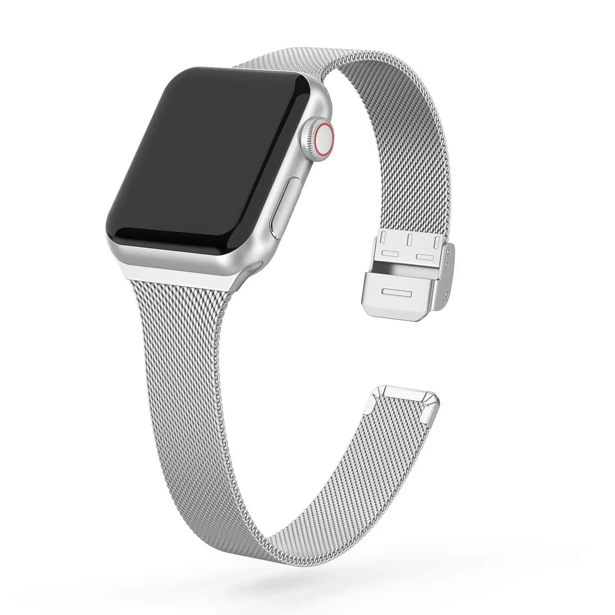 Adjustable Stainless Steel Link Bracelet for Apple Watch – Magnetic Clasp, Multiple Size Options | Thomler