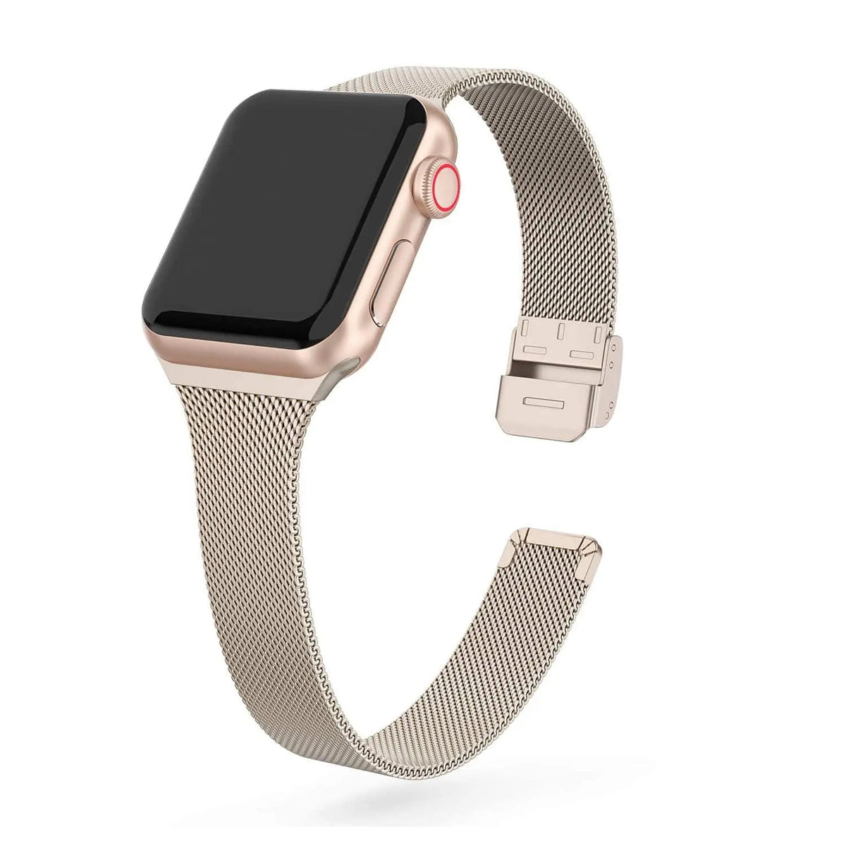Adjustable Stainless Steel Link Bracelet for Apple Watch – Magnetic Clasp, Multiple Size Options | Thomler