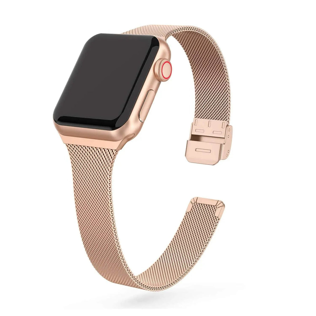 Adjustable Stainless Steel Link Bracelet for Apple Watch – Magnetic Clasp, Multiple Size Options | Thomler
