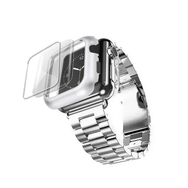 Protective Metal Band + Case Bundle for Apple Watch – All Series Compatible | Thomler
