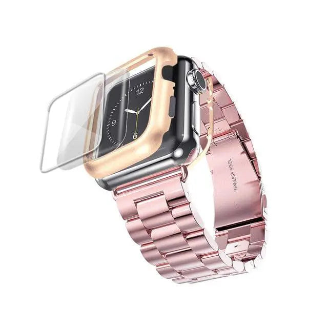 Protective Metal Band + Case Bundle for Apple Watch – All Series Compatible | Thomler