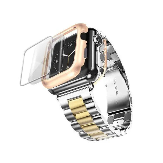 Protective Metal Band + Case Bundle for Apple Watch – All Series Compatible | Thomler