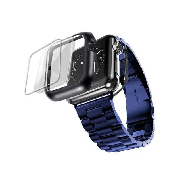 Protective Metal Band + Case Bundle for Apple Watch – All Series Compatible | Thomler