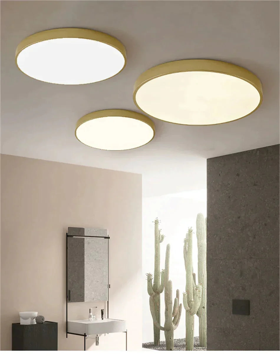 Dimmable LED Ceiling Light Fixture with Remote Control – Modern Flush Mount Design for Bedroom, Living Room & Kitchen | Thomler
