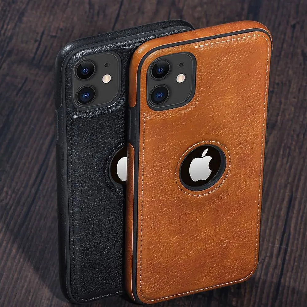 Leather Fitted iPhone 11 / 11 Pro / 11 Pro Max Shell – Edge Guard, Camera Lift, Full-Button Coverage | Thomler