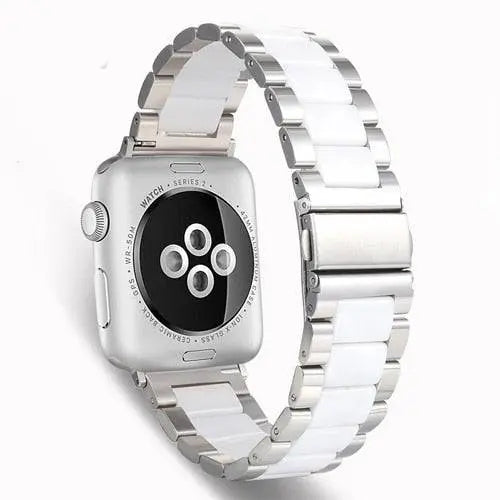 Metal & Ceramic Smartwatch Wristband – Compatible with Apple Watch Series 10/11/12 (38-46mm) & Ultra (49mm) | Thomler