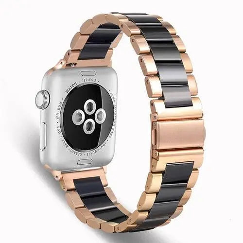 Metal & Ceramic Smartwatch Wristband – Compatible with Apple Watch Series 10/11/12 (38-46mm) & Ultra (49mm) | Thomler