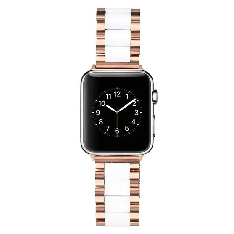 Metal & Ceramic Smartwatch Wristband – Compatible with Apple Watch Series 10/11/12 (38-46mm) & Ultra (49mm) | Thomler