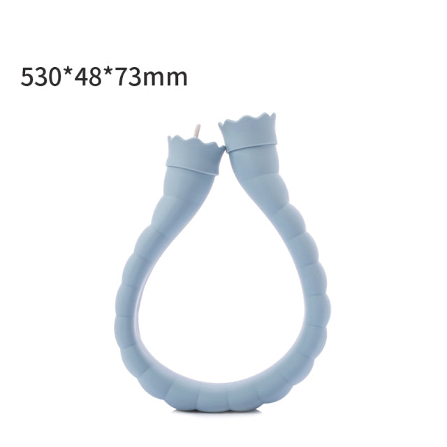 Curved Neck Hot Water Bottle with Soft Cover for Shoulder & Neck Relief – Microwaveable Heat or Cold Therapy | Thomler