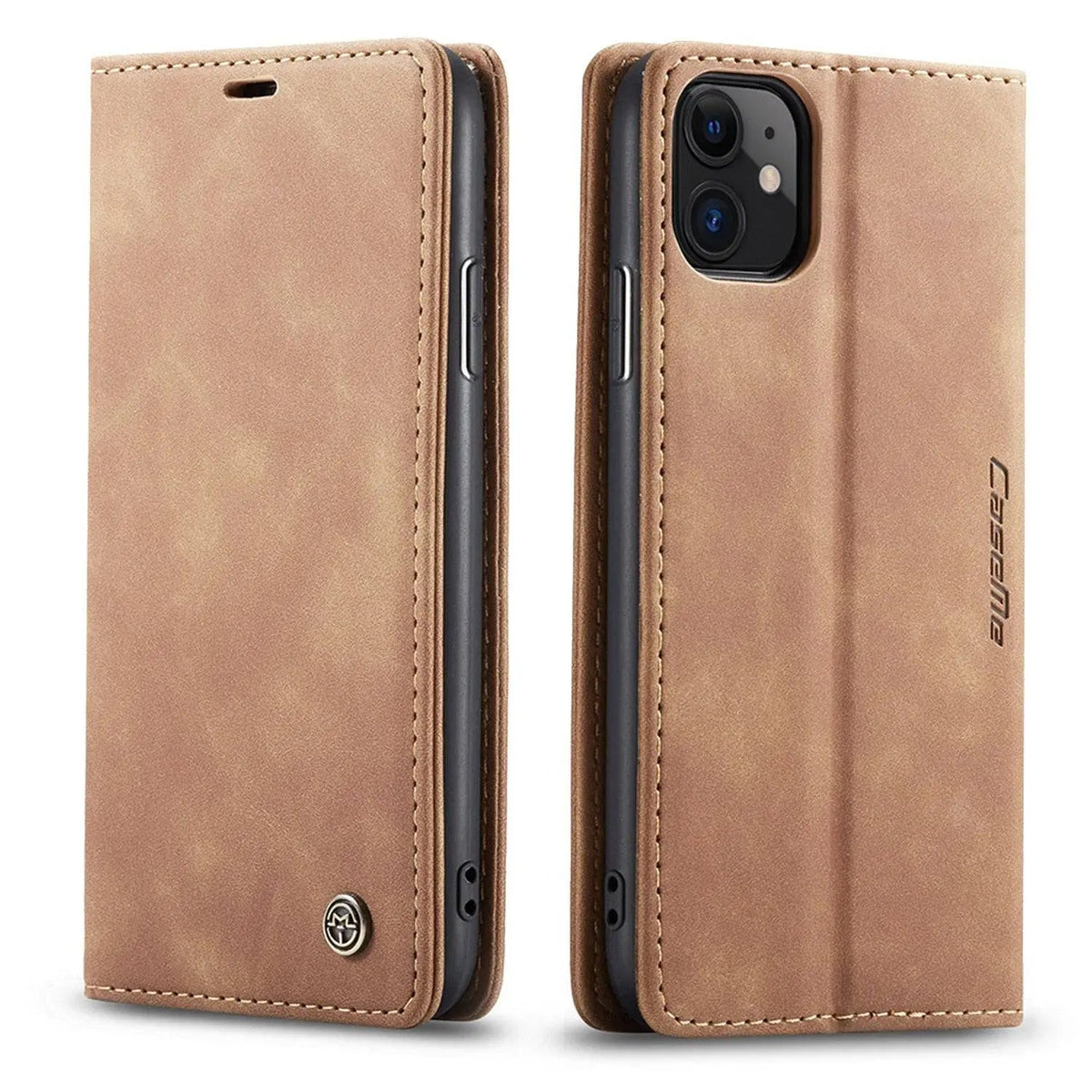 Folio Wallet iPhone Case – Leather-Finish Cover with Card Slots for iPhone 11, 11 Pro & Pro Max – Protective Edge Cover, Camera Cutout & | Thomler