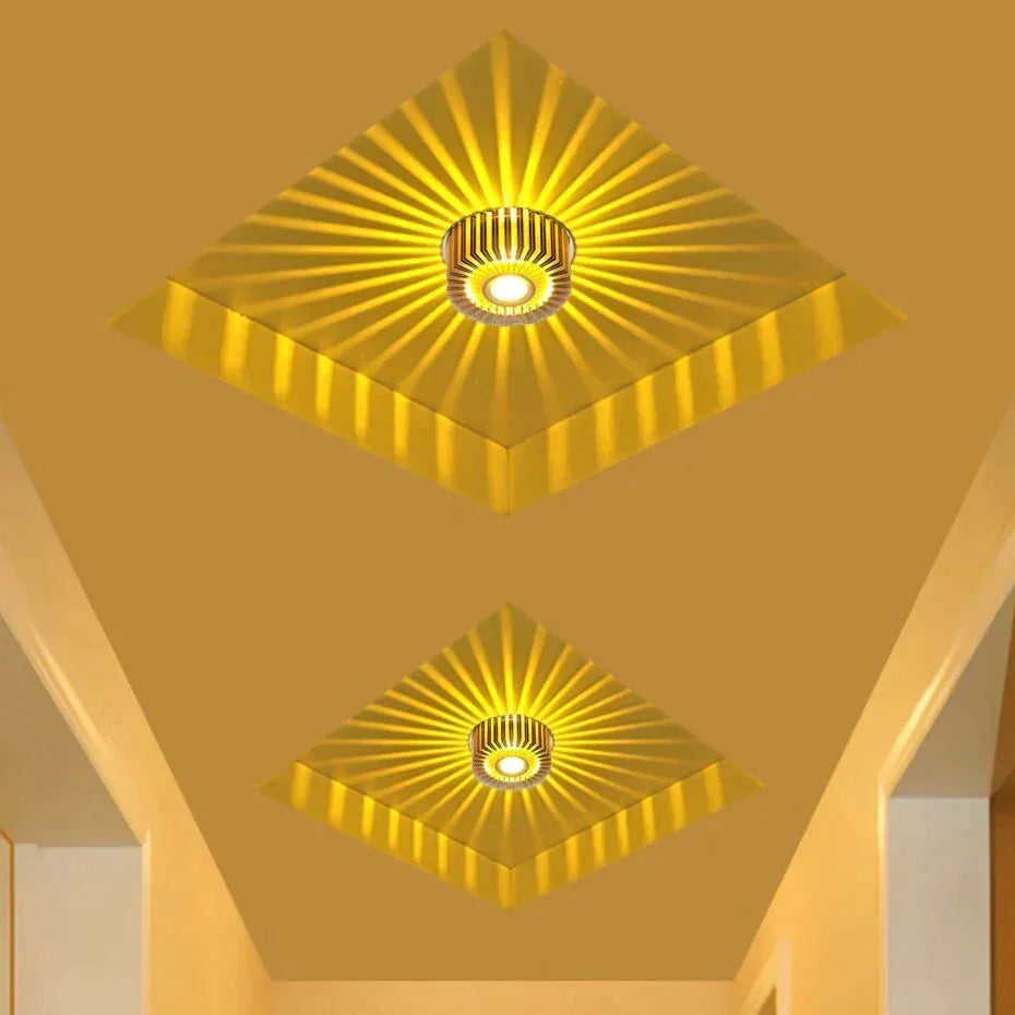 Recessed LED Spotlight 3W Aluminum Downlight for Hallways Bedrooms Kitchens Accent Wall Sconce Modern Compact Ceiling Fixture Indoor | Thomler