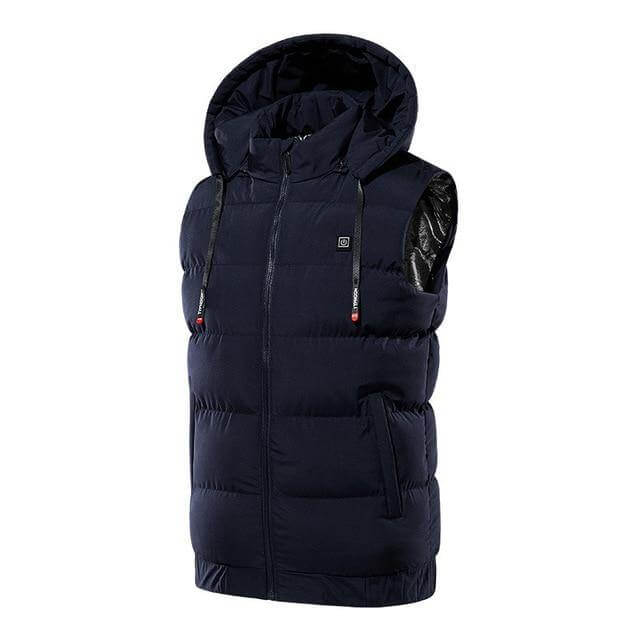 Heated Hooded Vest with USB Power Bank Pocket – Waterproof Electric Warming Jacket for Men & Women | Thomler