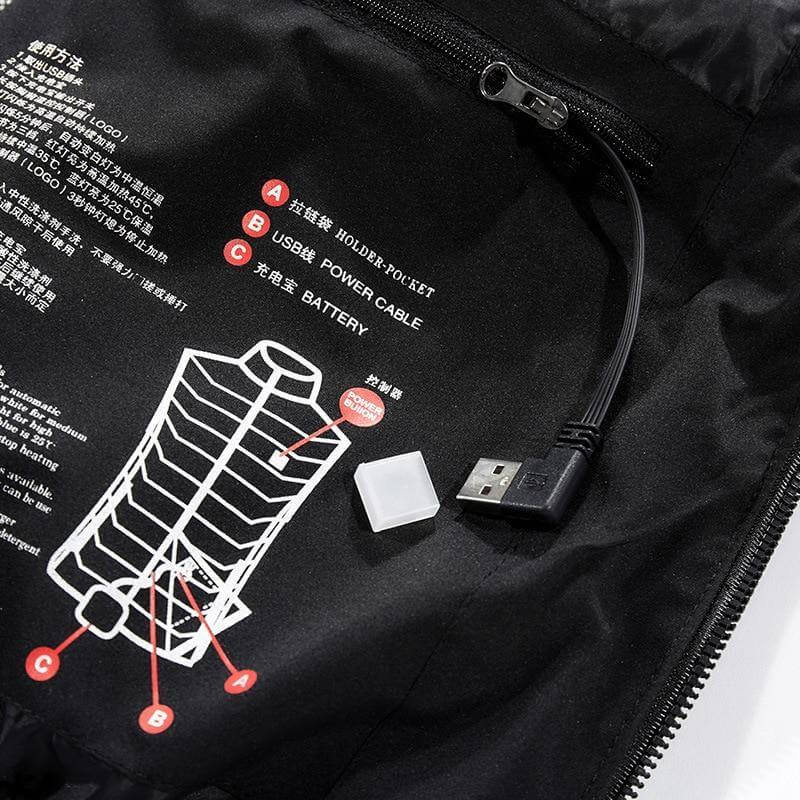 Heated Hooded Vest with USB Power Bank Pocket – Waterproof Electric Warming Jacket for Men & Women | Thomler