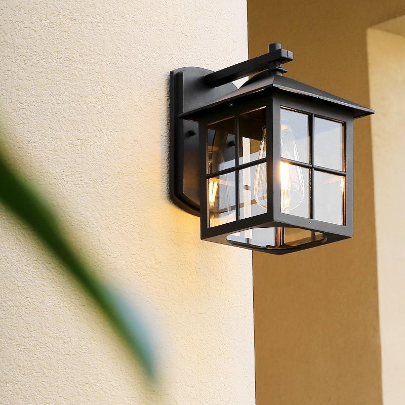 Metal Outdoor Wall Sconce with Weather-Resistant Housing for Patio & Yard Illumination | Thomler