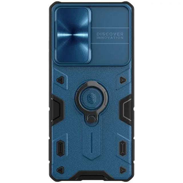 Aluminum Ring Stand Phone Case with Camera Guard for Samsung Galaxy S21, S21 Plus & S21 Ultra – Built-In Kickstand & Shockproof Frame | Thomler