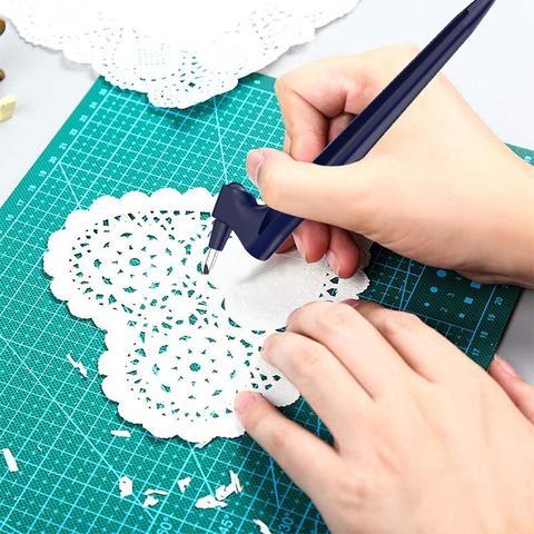 360° Rotating Blade Precision Craft Knife Pen for Intricate Paper Cutting, Stencils, Scrapbooking & Model Making | Detail Cutter Tool | Thomler