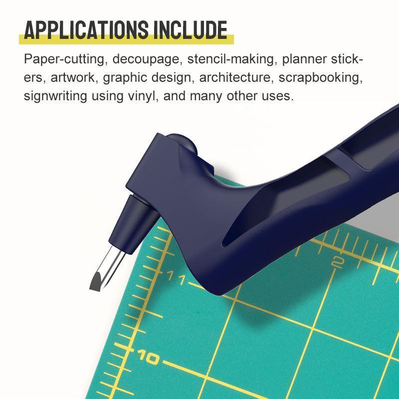 360° Rotating Blade Precision Craft Knife Pen for Intricate Paper Cutting, Stencils, Scrapbooking & Model Making | Detail Cutter Tool | Thomler