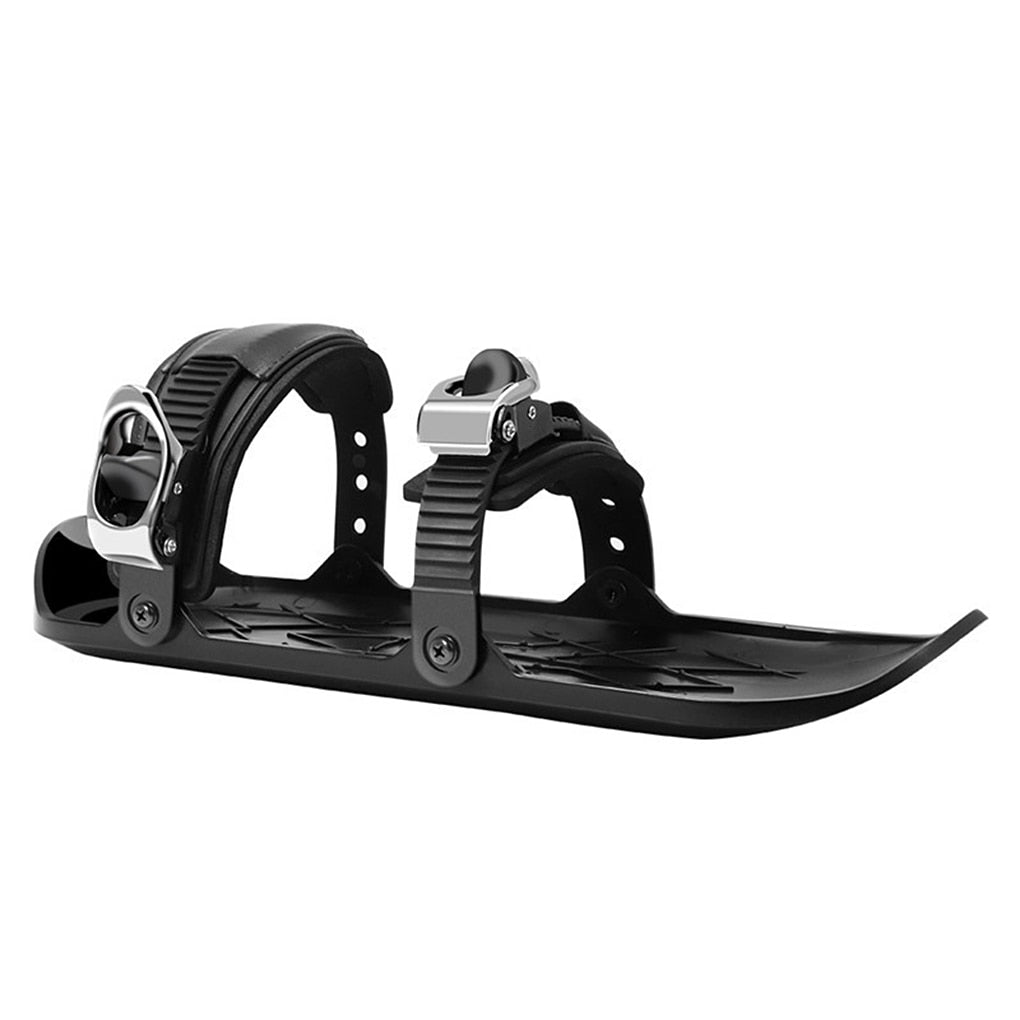 Compact Adjustable Ski Skates for Boots – Portable Snow Blades for Winter Fun, One Size Fits Most US 6-12 | Thomler