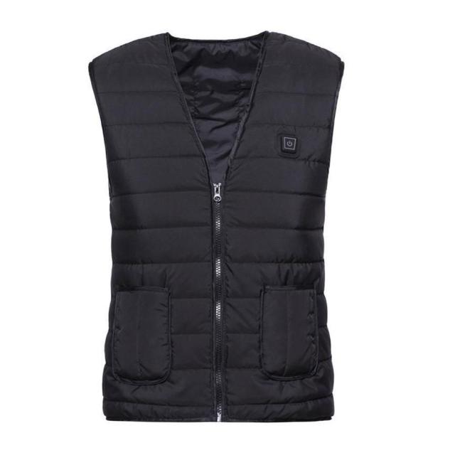 Battery-Powered Heated Vest with 5 Warming Zones & Adjustable Heat – USB Carbon Fiber Heating for Outdoor Winter Activities | Thomler