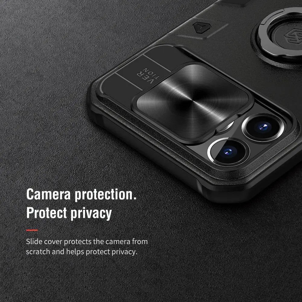 Aluminum Phone Case with Ring Stand for iPhone 13 Series – Camera Guard & Kickstand | Thomler
